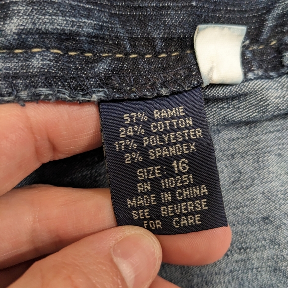 Angels Dark Wash Distressed Bootcut Jeans - Picture 10 of 11